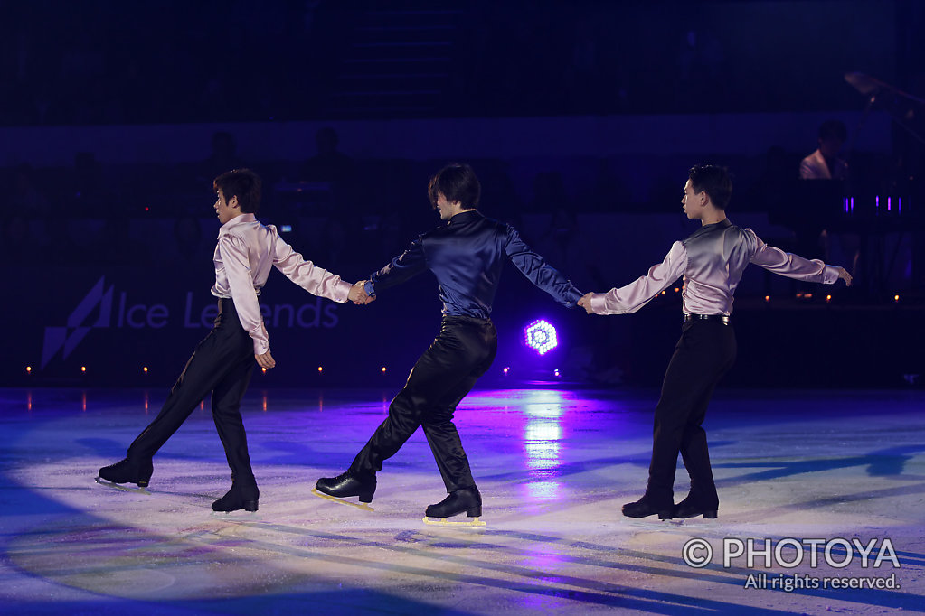  Stéphane Lambiel, Nobunari Oda, Denis Ten